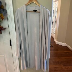 J.Jill Wearever Collection Women's Open Front Gray Cardigan Size L‎